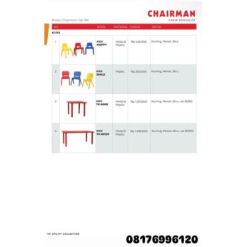 Kursi Anak Chairman KIDS HAPPY SMILE TK 6060 TK 60120