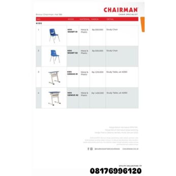 Kursi Anak Chairman KIDS SMART 01 SMART 02 GENIUS 01 GENIUS 02