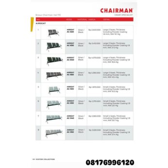 Kursi Kantor Chairman AIRSEAT AC 820 830 840 850 920 930 940 950