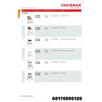 Kursi Kantor Chairman COWORK BC 9006 9106 9206 9306 9406 9506
