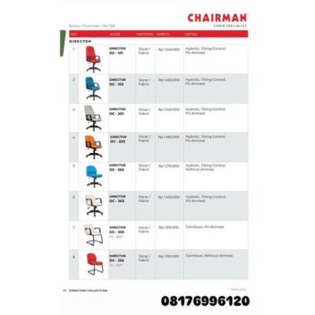 Kursi Kantor Chairman DIRECTOR DC 101 103 201 203 353 303 305 355