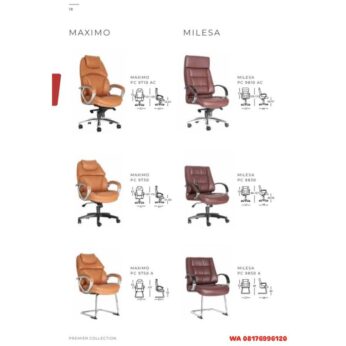Kursi Kantor Chairman MAXIMO PC 9710 AC 9730 9750 A & MILESA PC 9810 AC 9830 9850 A
