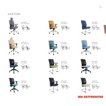Kursi Kantor Chairman SANTORI MC 2201 HRA 2301 HRA 2401 2501 2201 A 2301 A 2405 A 2505 A 2255 A 2253 A 2453 2455 A