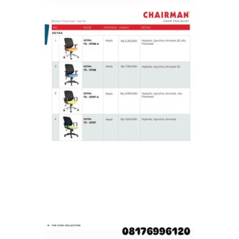 Kursi Kantor Chairman XETRA TS 0708 A 0708 0707 A 0707