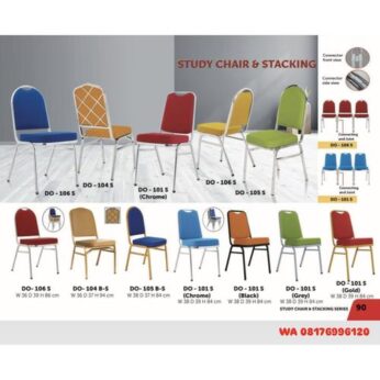 Kursi Kantor Donati DO – 101 S (Chrome) (Black) (Grey) (Gold) & DO – 104 105 106 S B-S