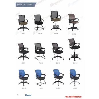Kursi Kantor Ergotec 848 S 748 UP 848 K 851 SJ 851 S 751 U 851 X 851 K 856 SP 756 UP 856 X 856 S