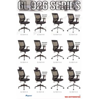 Kursi Kantor Ergotec GL 626 X-A GL 626 X-B GL 626 Y1-A GL 626 Y1-B GL 826 X-A GL 826 X-B GL 826 Y1-A GL 826 Y1-B GL 926 X-A GL 926 X-B GL 926 Y1-A GL 926 Y1-B