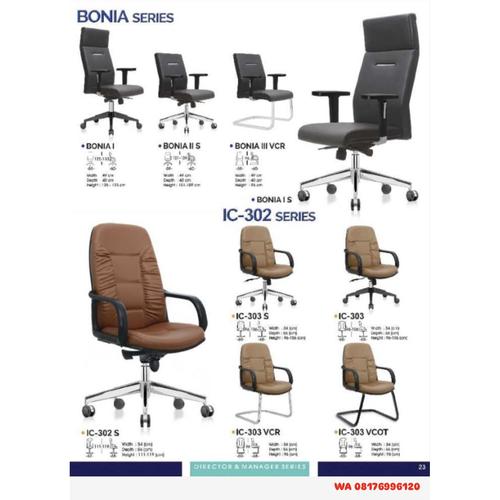 Kursi Kantor Ichiko BONIA I II S III VCR & IC 302 S 303 303 S 303 VCR 303 VCOT