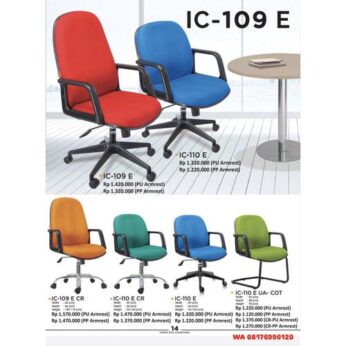 Kursi Kantor Ichiko Eco IC-109 E IC-109 E CR IC-110 E CR IC-110 E IC-110 E UA- COT