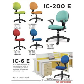 Kursi Kantor Ichiko Eco IC-200 E IC-200 E H IC-6 E IC-6 E H IC-201 E H IC-7 E H