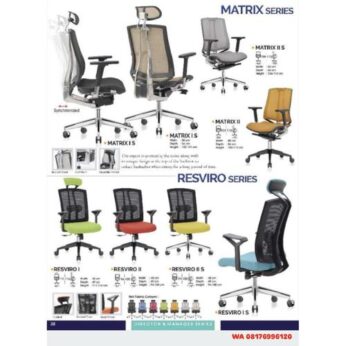 Kursi Kantor Ichiko MATRIX I S II II S & RESVIRO I I S II II S