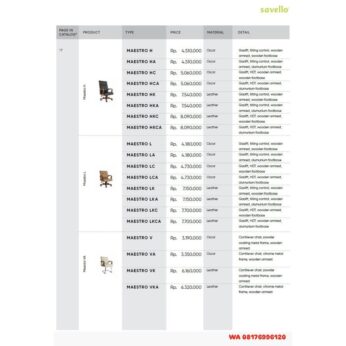 Kursi Kantor Savello MAESTRO H HA HC HCA HK HKA HKC HKCA L LA LC LCA LK LKA LKC LKCA V VA VK VKA