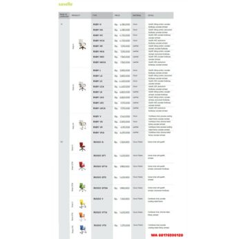 Kursi Kantor Savello RUBY H HA HC HCA HK HKA HKC HKCA L LA LC LCA LK LKA LKC LKCA V VA VK VKA & RUSSO G GT1 GT1A GTO GTOA V VT1A VTO