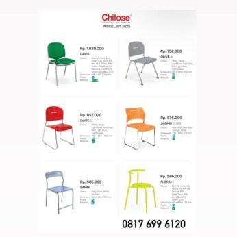 Kursi Resto Chitose CAVIS OLIVE-A OLIVE-U SANKEI C-395 SAMM FLORA-H