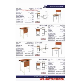 Kursi Sekolah Futura KS FTR 116 MJ FTR 616 KS FTR 119 MJ FTR 609