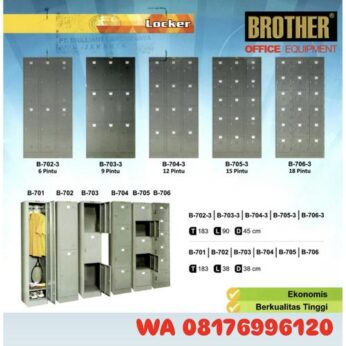 Loker Kantor Brother B-702-3 6 PINTU B-703-3 9 PINTU B-704-3 12 PINTU B-705-3 15 PINTU B-706-3 18 PINTU B-701 B-702 B-703 B-704 B-705 B-706