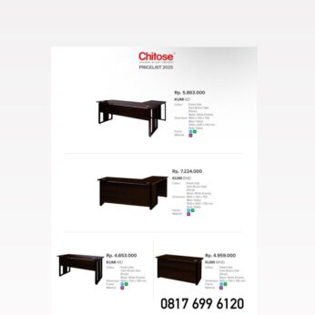 Meja Kantor Chitose KUMI-ED KUMI-EHD KUMI-MD KUMI-MHD