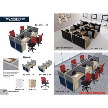 Penyekat Meja Kantor Donati DO. W50.1.4 P 6P