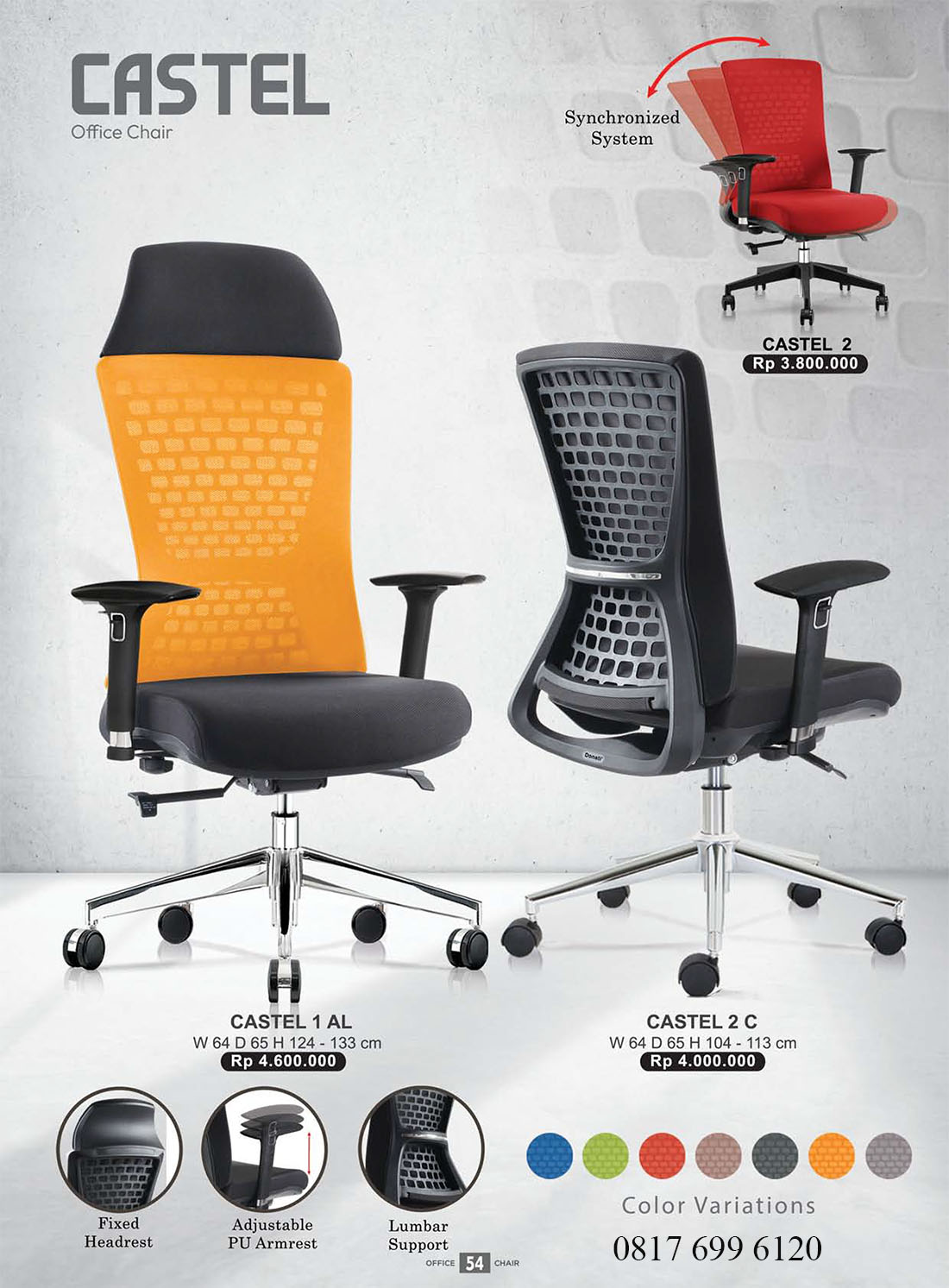 Kursi Kantor Donati Ultimate CASTEL