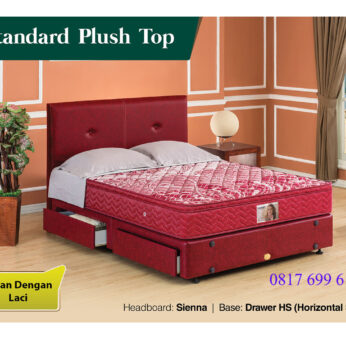 Springbed Guhdo Standard Plush Top Base Drawer HS (Horizontal Split) – Sienna