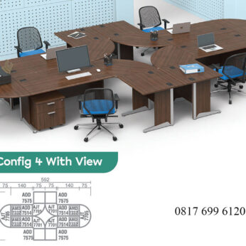 Meja Kantor Modera A Class Staff Config 4