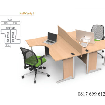 Meja Kantor Modera B Class Staff Config 2