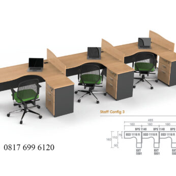 Meja Kantor Modera B Class Staff Config 3