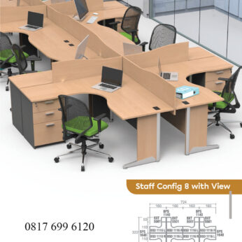 Meja Kantor Modera B Class Staff Config 8