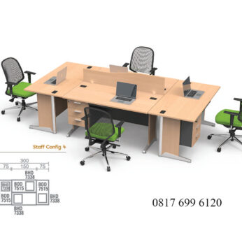 Meja Kantor Modera B Class Staff Config 4