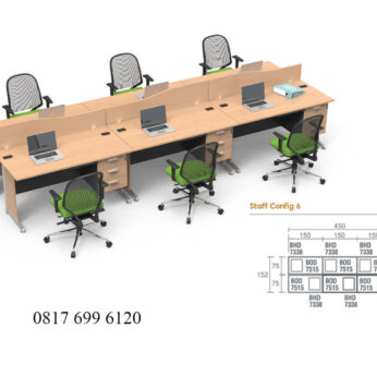 Meja Kantor Modera B Class Staff Config 6
