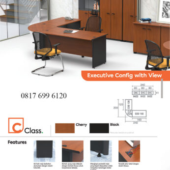 Meja Kantor Lemari Arsip Modera C Class Executive Config Set