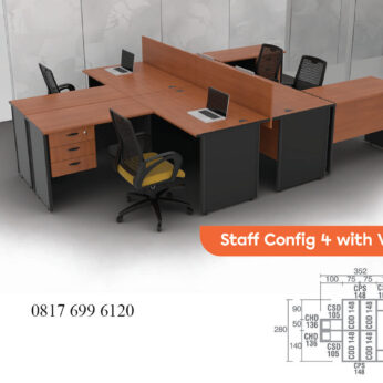 Meja Kantor Modera C Class Staff Config 4