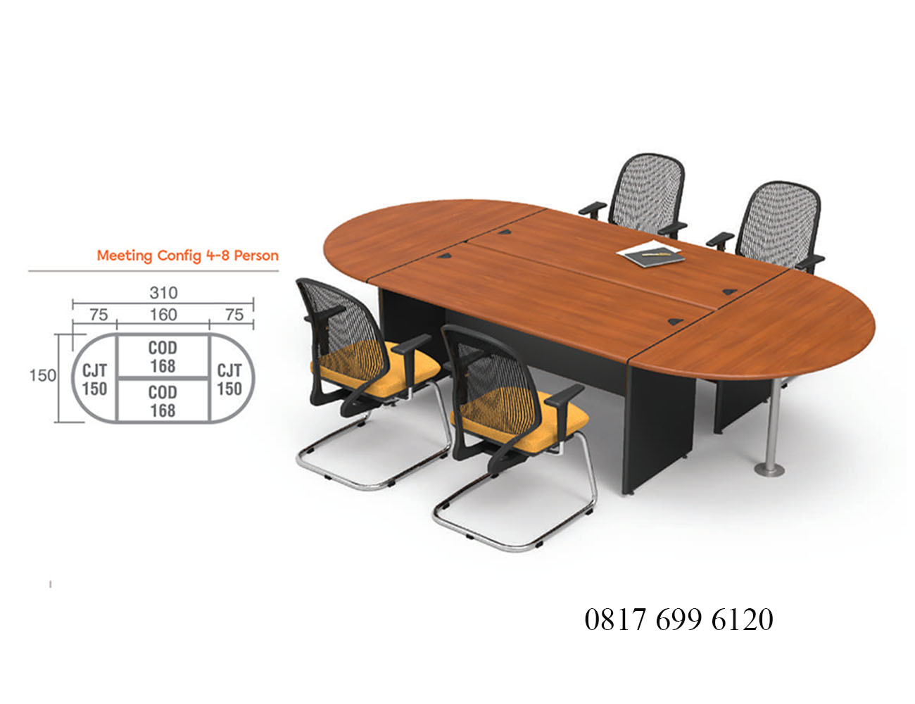 Meja Meeting Modera C Class Meeting Config 4-8 Person