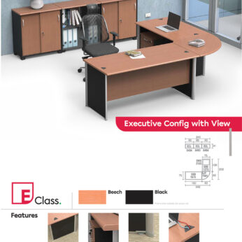 Meja Kantor Lemari Arsip Modera E Class Executive Config Set