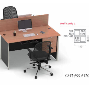 Meja Kantor Modera E Class Staff Config 2