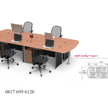 Meja Kantor Modera E Class Staff Config 4 Type C
