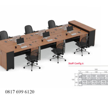 Meja Kantor Modera E Class Staff Config 6