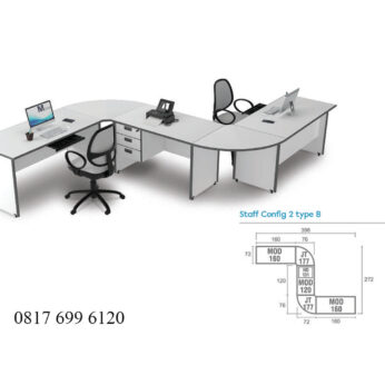 Meja Kantor Modera M Class Staff Config 2 Type B