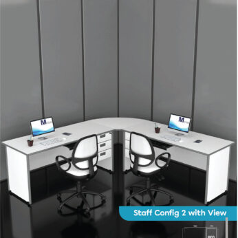 Meja Kantor Modera M Class Staff Config 2