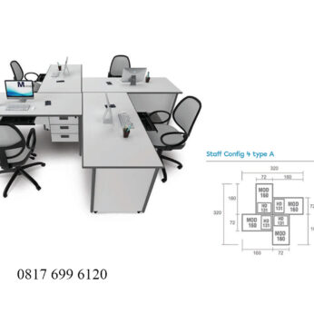 Meja Kantor Modera M Class Staff Config 4 Type A