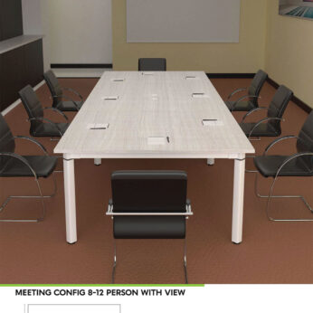 Meja Meeting Modera Office Plus Two Meeting Config 8-12 Person with View