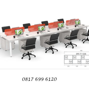 Meja Kantor Modera Office Plus Two Staff Config 8 Type A