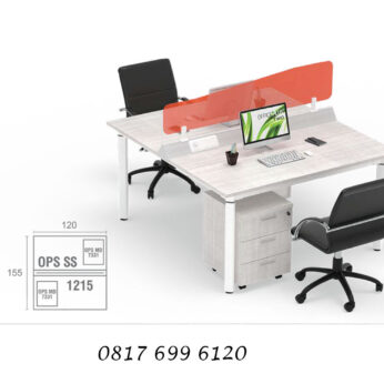 Meja Kantor Modera Office Plus Two Staff Config 2 Type B