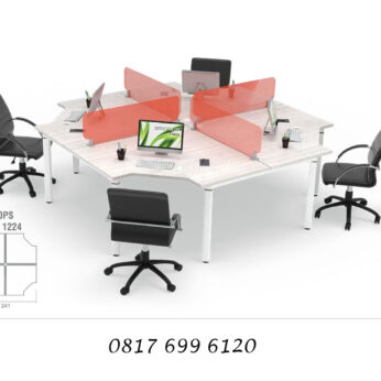 Meja Kantor Modera Office Plus Two Staff Config 4 Type B