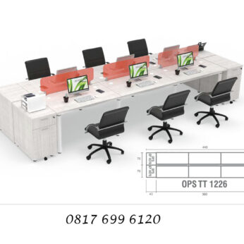Meja Kantor Modera Office Plus Two Staff Config 6 Type B